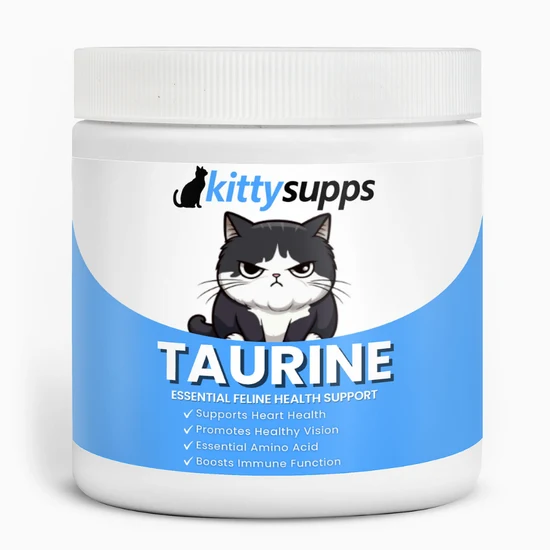 Kittysupps Taurine Powder for Cats, Kitty Supps Taurine Supplement, Grade Amino Acid Supplement for Heart, Vision & Daily Wellness, 200 Grams (1pcs)