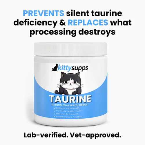 Kittysupps Taurine Powder for Cats, Kitty Supps Taurine Supplement, Grade Amino Acid Supplement for Heart, Vision & Daily Wellness, 200 Grams (1pcs)